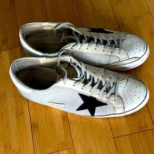 Golden Goose sneakers.